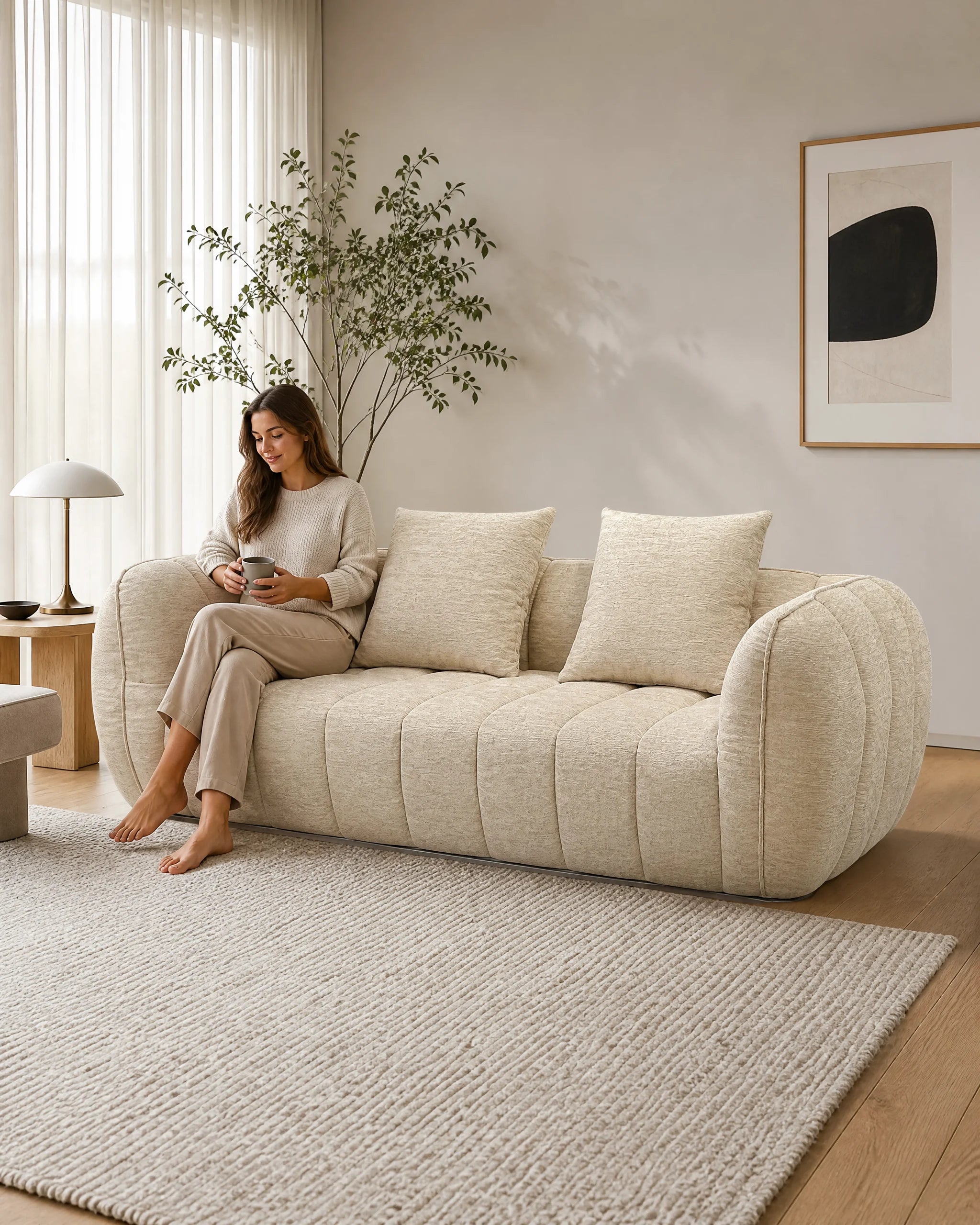 Pumpkin Loveseat