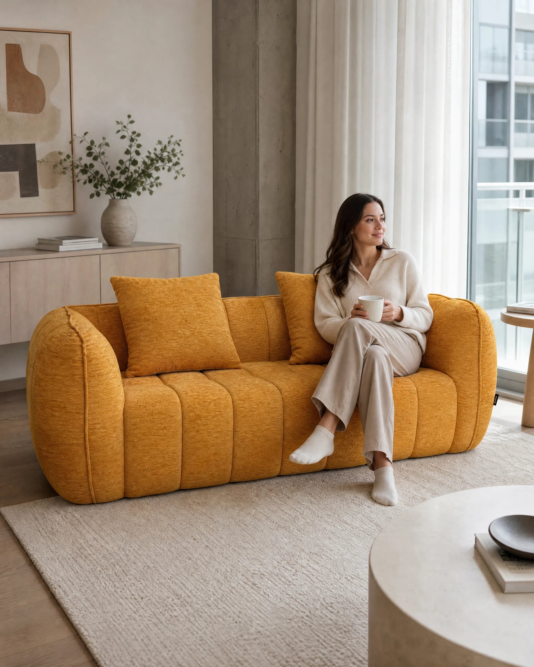 Pumpkin Loveseat