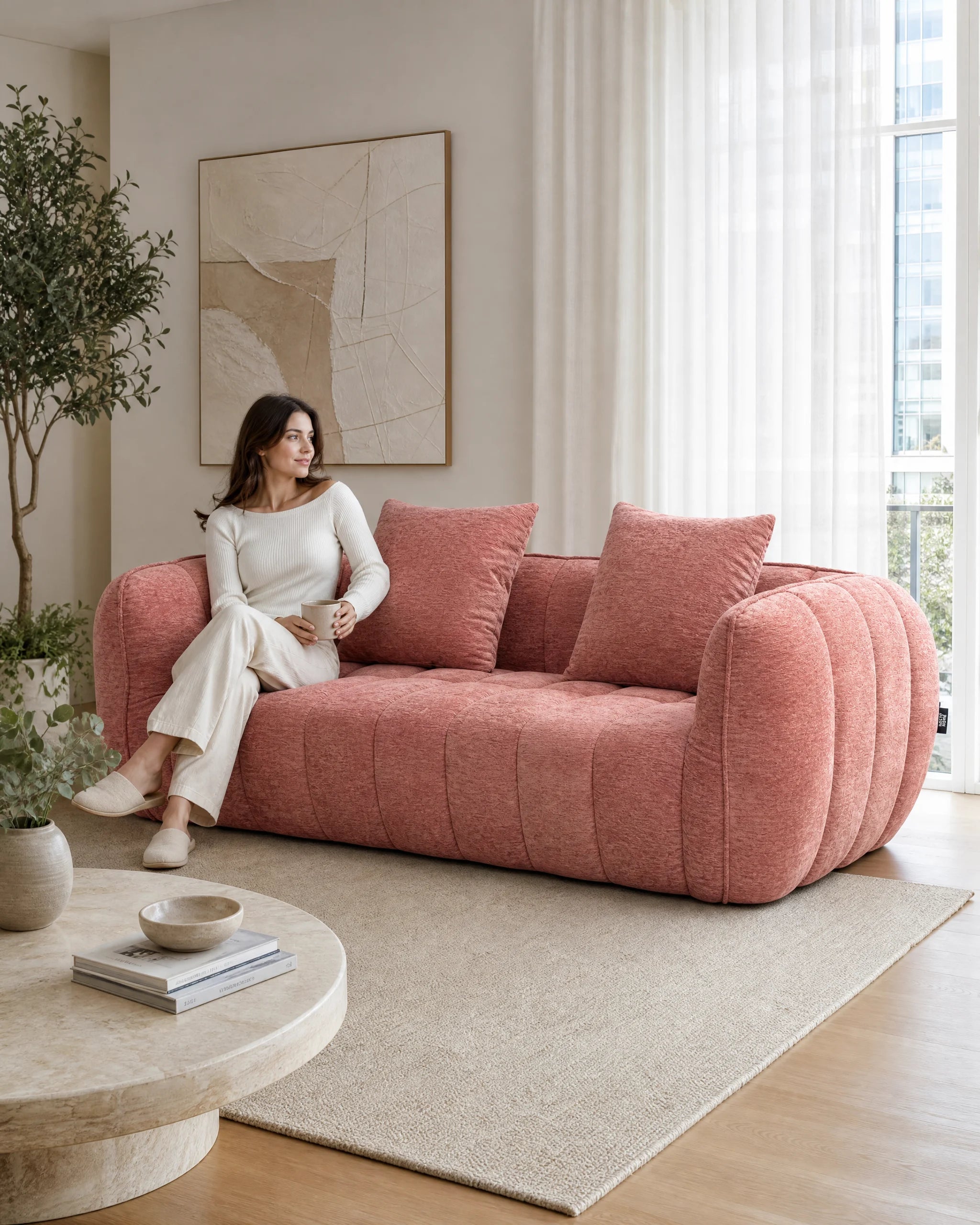 Pumpkin Loveseat