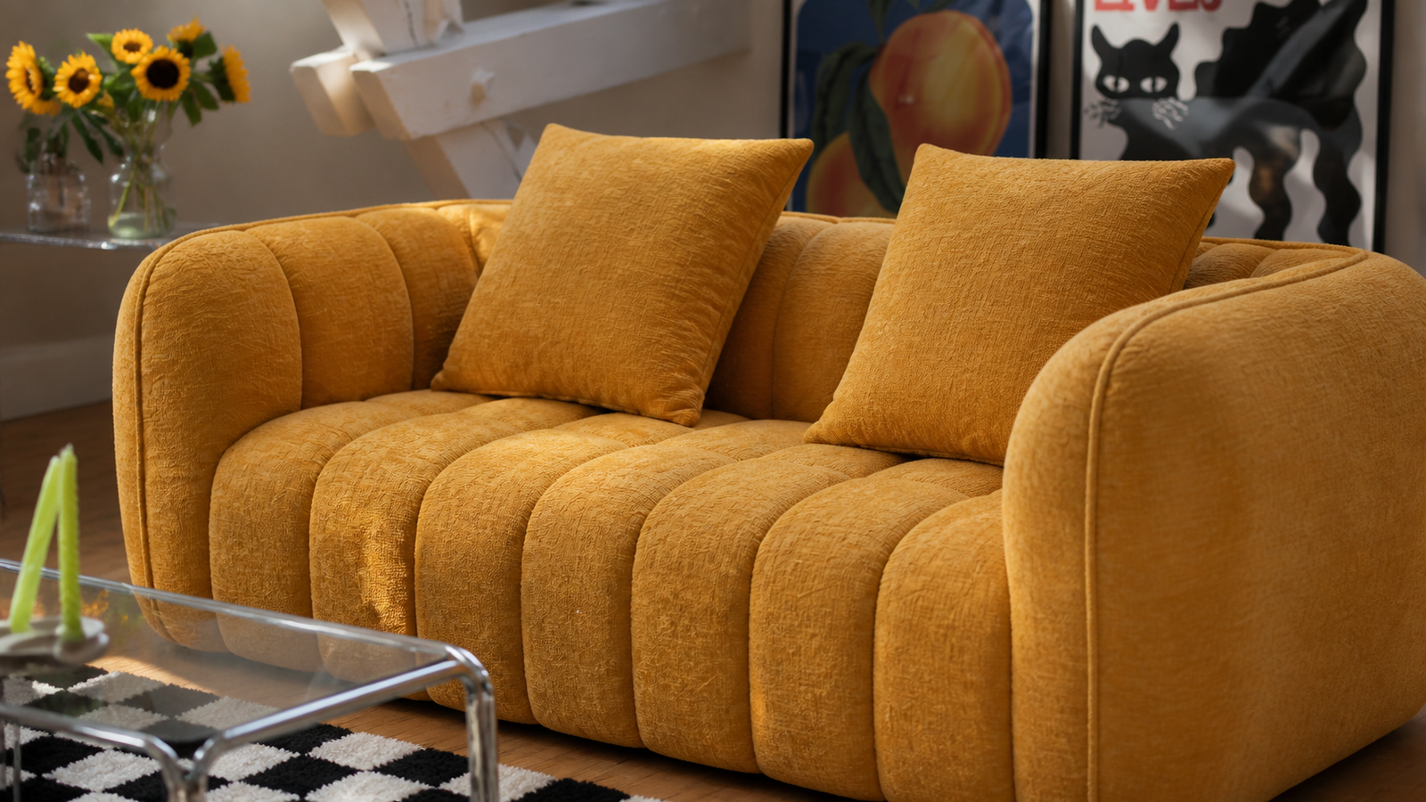 Pumpkin Loveseat