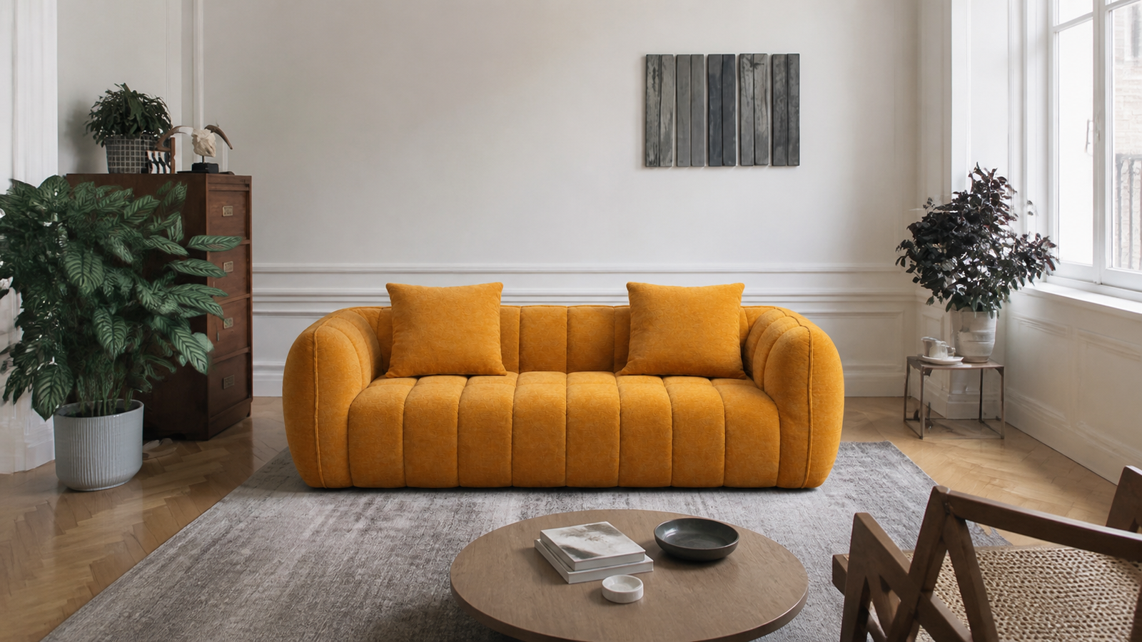 Pumpkin Loveseat