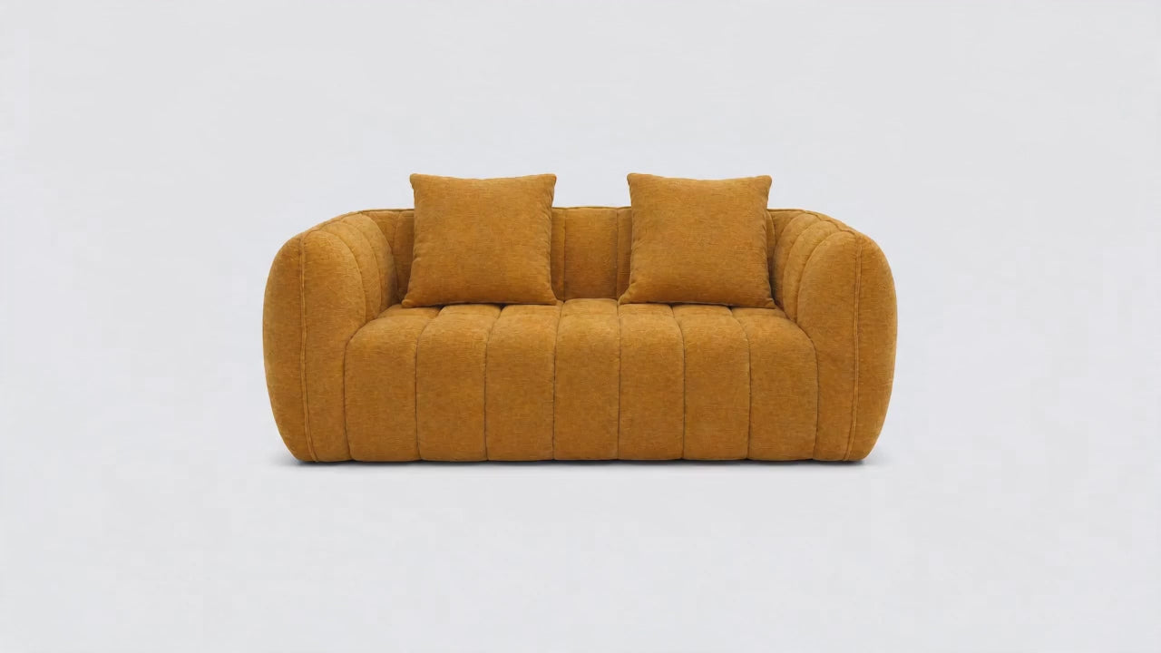 Load video: Pumpkin Loveseat